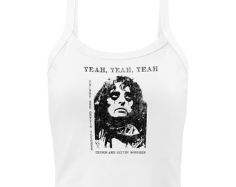 Yeah Yeah Yeah Alice Cooper Women’s Micro-Rib Tank Top