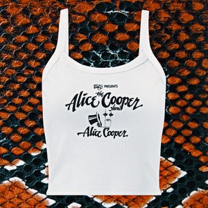 The Alice Cooper Show Rock n Roll Women’s Micro-Rib Tank Top