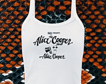 The Alice Cooper Show Rock n Roll Women’s Micro-Rib Tank Top