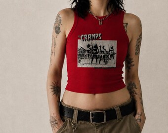 The Cramps “Bikini Girls With Machine Guns” Racer Tank