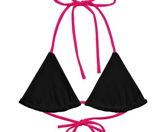 Valley Girl Bikini Top Goth Bikini 80's Rock and Roll Bikini Heavy Metal Fashion Womens Fashion Punk Bikini Punk Fashion Western