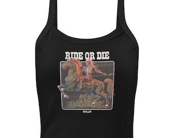 Ride or Die Women’s Micro-Rib Tank Top