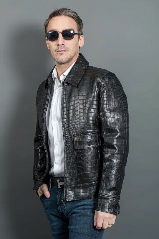 Crocodile Leather Blazer - Etsy