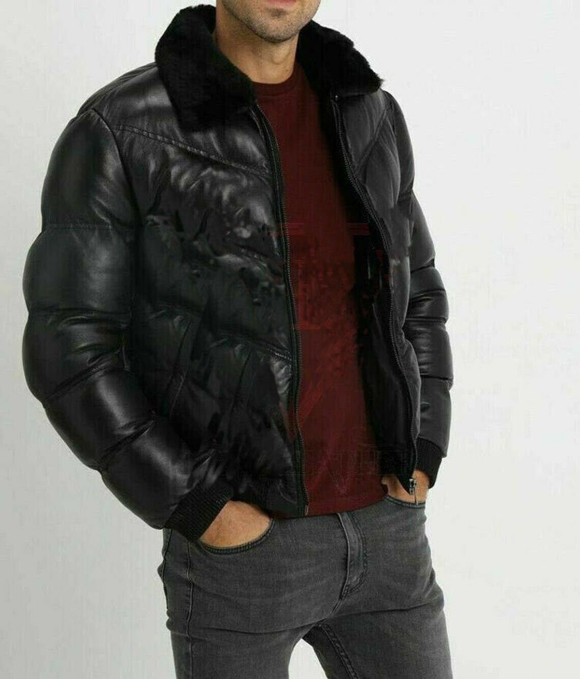 Leather Bubble Coat - Etsy