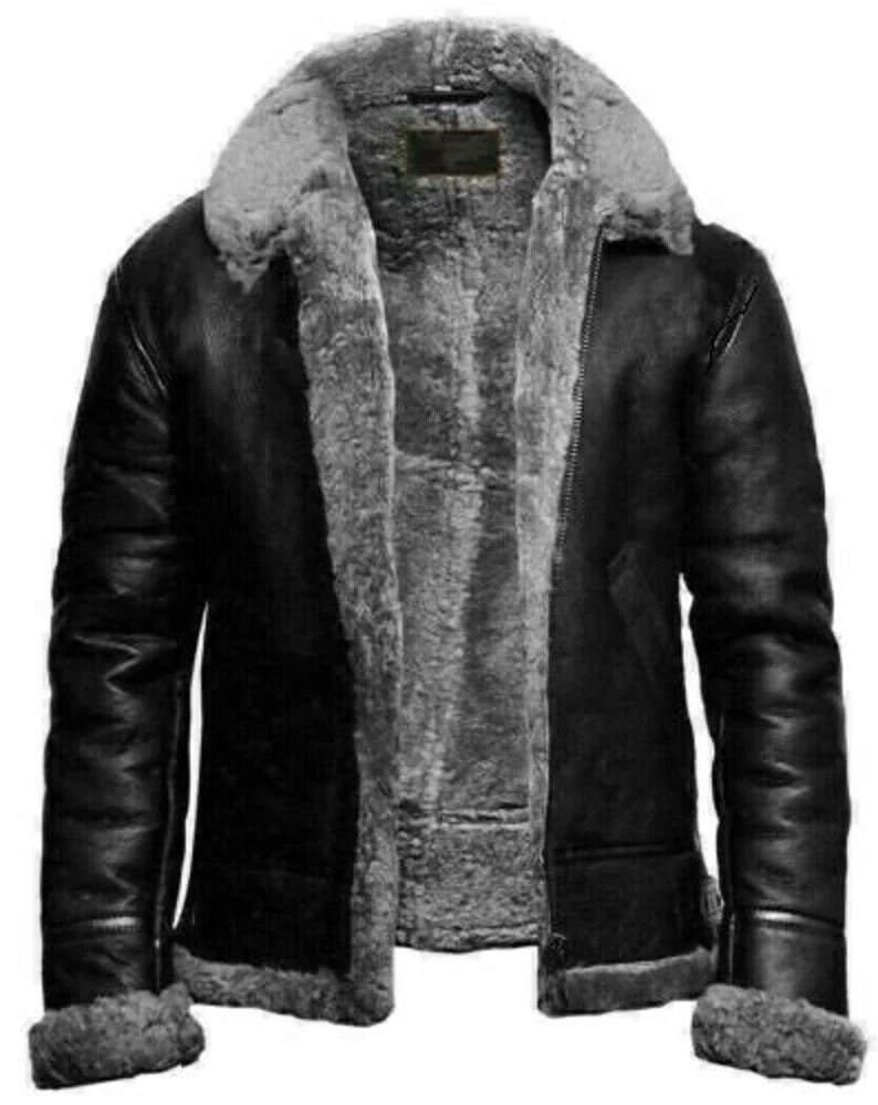 gray aviator jacket