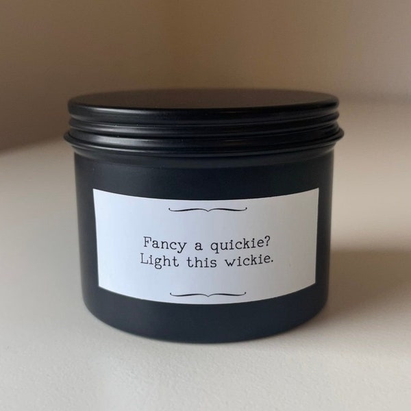 Fancy A Quickie? Light This Wickie Soy Candle | No Wick Gag Gift | Perfect Valentines Gift For Him