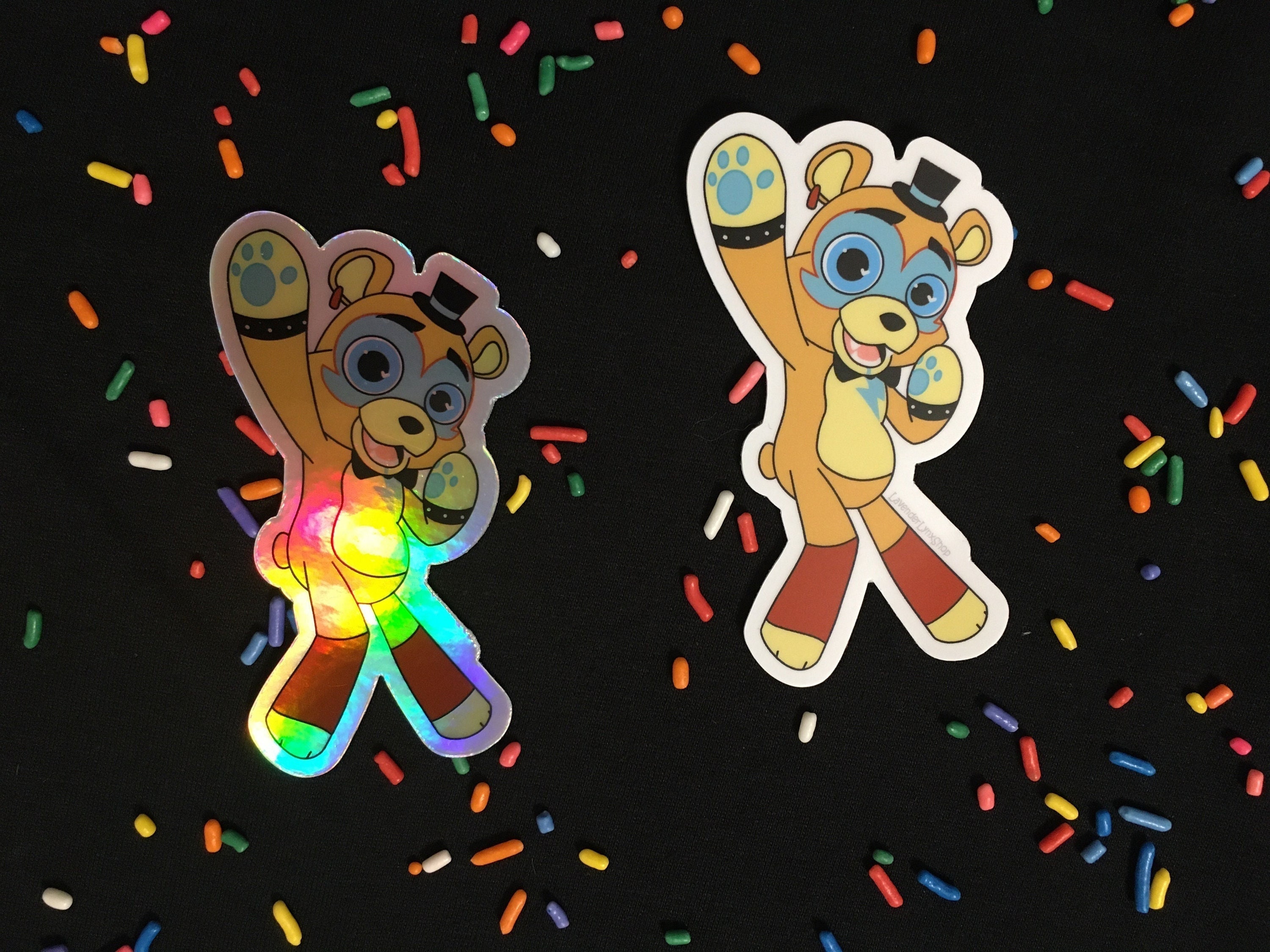 FNAF - Glamrock Bonnie & Glamrock Freddy (Security Breach) Sticker for  Sale by kaypanicarts