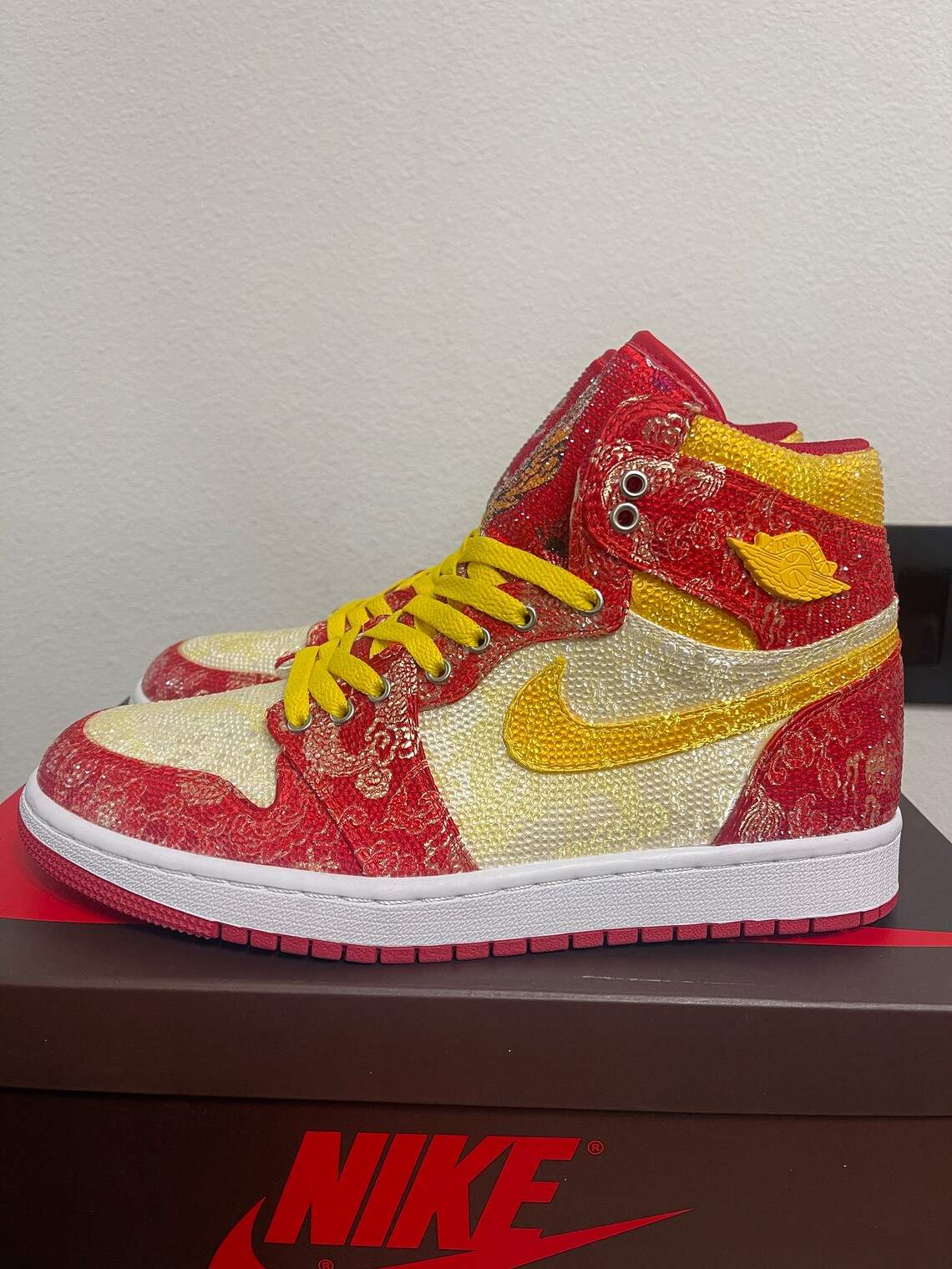 Custom Name NFL Washington Redskins Logo Design Air Jordan 13 Shoes Printed Logo JD 13