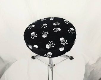 Funda, funda de asiento para asiento de batería, calaveras impresas