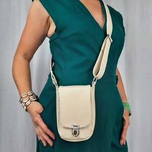 Sac bandoulière réglable, doublure wax pailleté