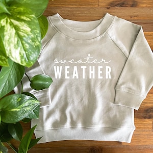 Sweater Weather Organic Pullover Baby / Toddler Sweatshirt | Halloween / Fall | Boho | Long Sleeve Graphic Shirt Unisex