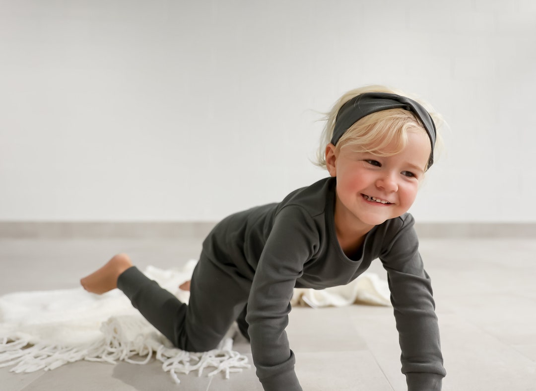 Organic Twist Headband for Babies Toddlers Organic Cotton Boho Earthy