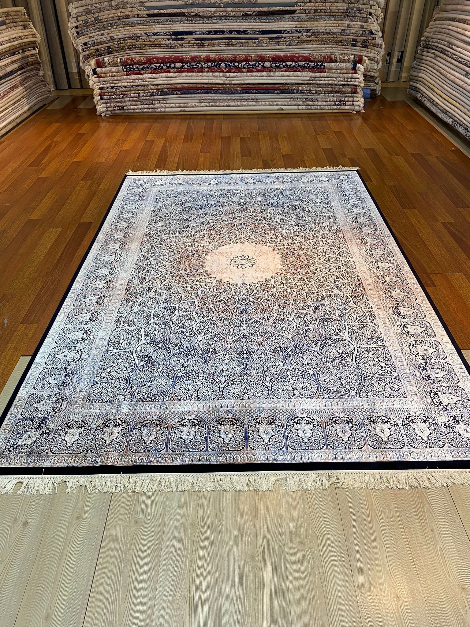 Large Persian Carpet Persian Rug Qum Silk Rug Special Silk Etsy