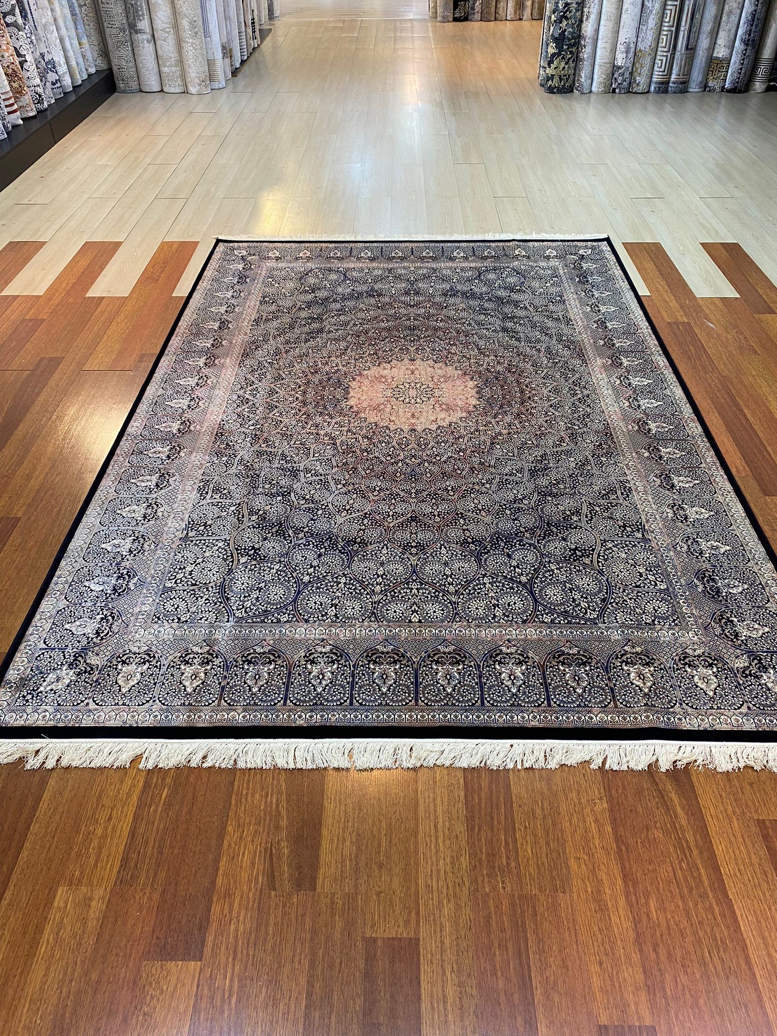 Large Persian Carpet Persian Rug Qum Silk Rug Special Silk Etsy