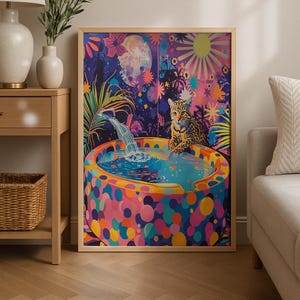 Maximalistische Kunst fürs Badezimmer: Eine minimalistische, minimalistische Kunst