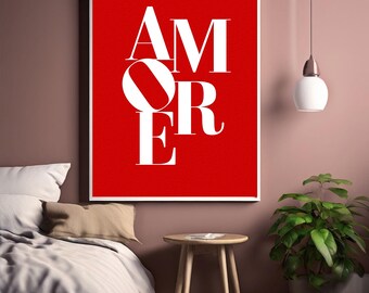 Poster "More Amor Por Favor" Giallo Carino Per Camera Da Letto | Stampe Su Tela Moderna 40x60 Cm |
    Decorazione Murale Fai Da Te Per Dormitorio - 4