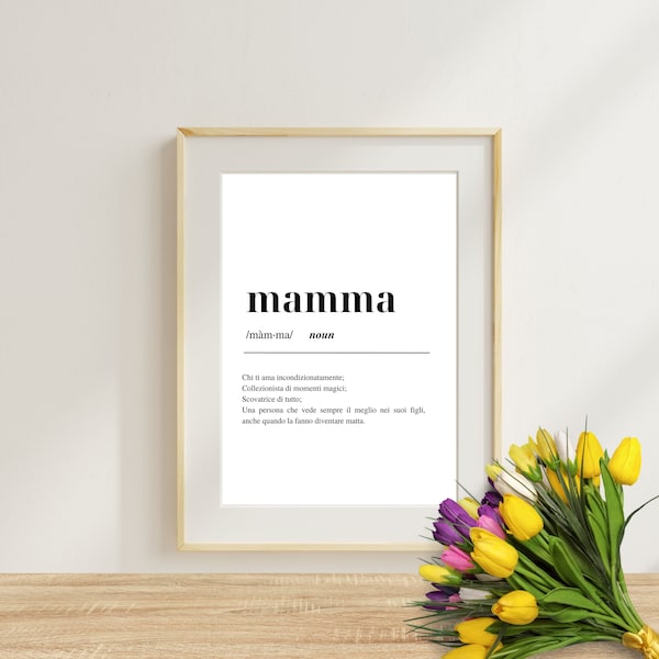 Mamma Quadretto Stampabile - Idee Regalo Festa della Mamma 2024