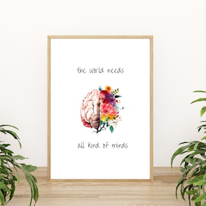 Neurodiversity Inclusion Art: Diversity Quote Poster (Digital Download)