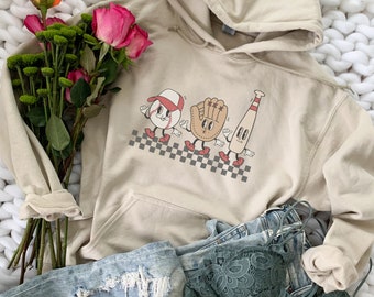 Retro Baseball Sweatshirt, Game Day Baseball Sweatshirt, Baseball Crewneck, Retro Baseball Hoodie, Retro Baseball Shirt, Game Day Shirt
