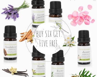 100% Pure Essential Oils Fragrances  10ml for Aromatherapy, Ayurveda, Steam Inhalation, Skin Care. by Octavia Aromatics. BUY 6 GET 5 FREE