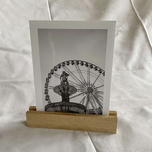 Card holder photo holder made of oak wood | Picture ledge made of wood