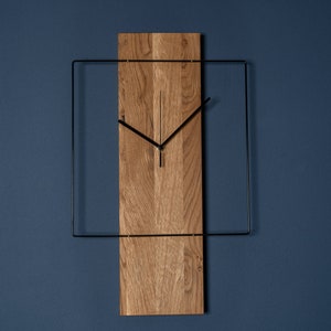AboveClock 12 Zoll 30cm Wanduhr Digital Holz Mit Groß