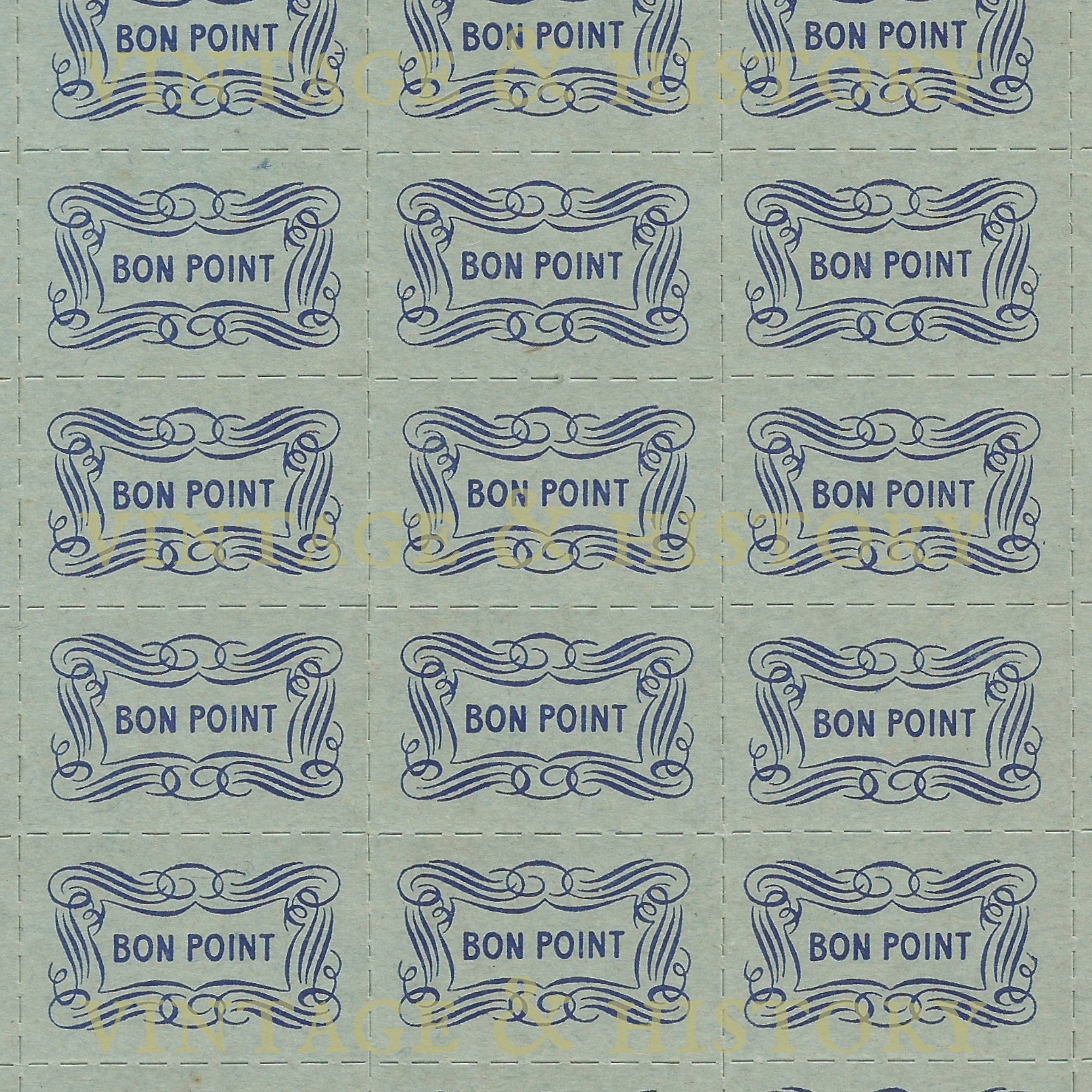 Bon Points Reward Tokens French Vintage Printable Digital - Etsy