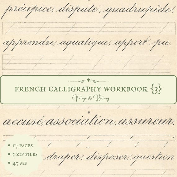 フランス製＊カリグラフィー教本＊Recueil Methodique L'ART DE L 'ECRITURE フランスカリグラフィーの本