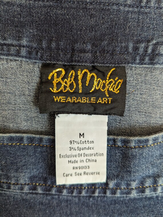 Bob Mackie Wearable Art Denim Dress - image 6