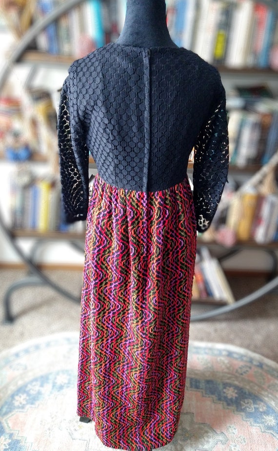 Vintage 70s Style Tapestry Skirted Dress (Size S) - image 3