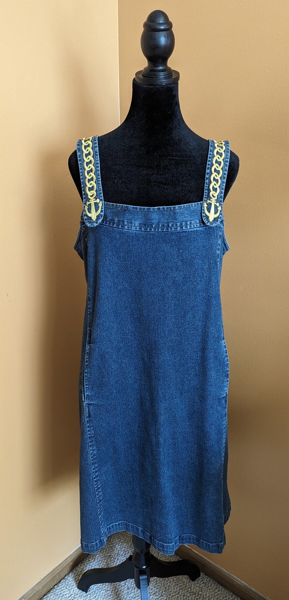 Bob Mackie Wearable Art Denim Dress - image 1