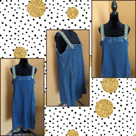 Bob Mackie Wearable Art Denim Dress - image 2