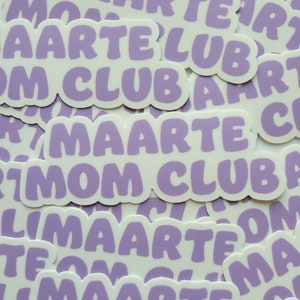Ube Maarte Mom Club Sticker, Filipino Sticker | Pinay Mama Shop