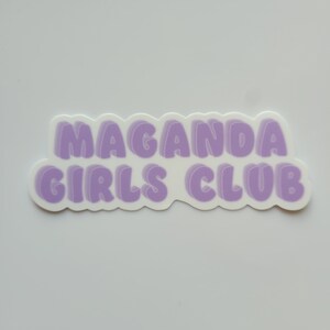 Ube Maganda Girls Club Sticker, Filipino Sticker | Pinay Mama Shop
