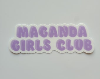 Ube Maganda Girls Club Sticker, Filipino Sticker | Pinay Mama Shop