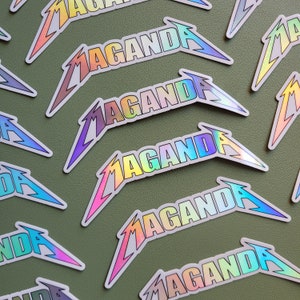 Maganda Sticker, Holographic Sticker, Filipino Sticker | Pinay Mama Shop