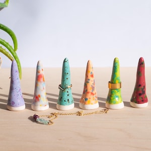 Ring Holder | Ceramic Ring Cone | Hand Made Ring Holder | Jewellery Stand | Ring Display