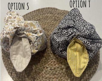 Tie Knot Bag | Organization Bag | Makeup Bag | Reversible Bag