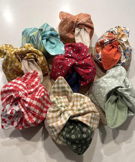 Tie Knot Bag | Organization Bag | Makeup Bag | Reversible Bag