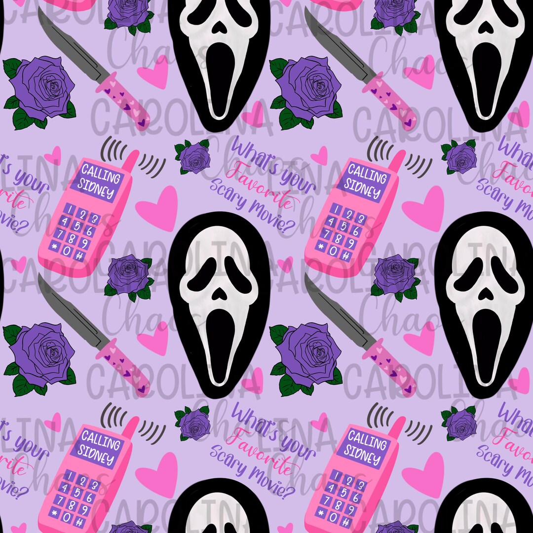 Ghostface Scream Seamless File Etsy