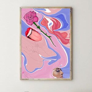 La Femme - Abstract Digital Art Print