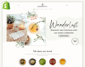 Tema elegante de Shopify - Plantilla Nature Shopify - Diseño de sitio web estético minimalista - Diseño lujoso de Shopify - Faction Studio