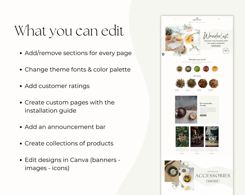 Elegant Shopify Theme - Nature Shopify Template - Minimalist Aesthetic Website Design - Luxurious Shopify Design - Faction Studio image 6