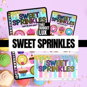 Sweet Sprinkles Savings Challenge | Fun and Delicious Way to Save Money | Tracker | Cash Envelope | doughnuts | Cupcakes | Occasions