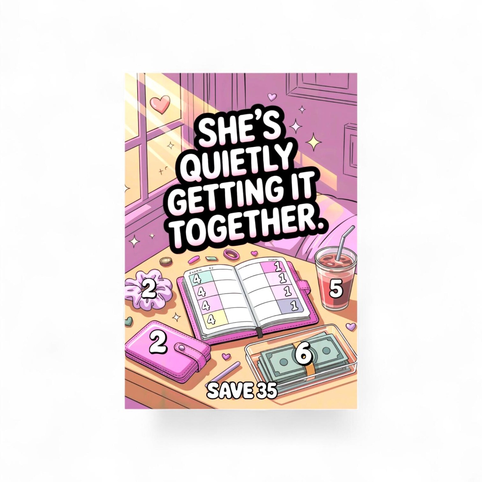 Shes Quietly Getting It Together Savings Challenge | Save 35 | Quiet ...