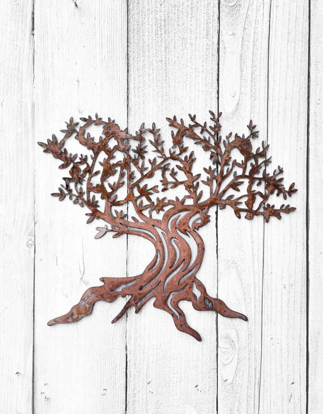Detailed Olive Tree Luxury Metal Wall Hanging Modern Metal Etsy