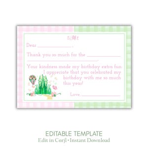 Wicked Witch Thank You Notes: Fill-In Printable Postcard (PDF)