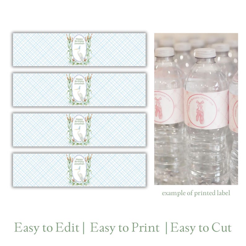 Two Da Bayou Water Bottle Labels Editable Template | Louisiana Cajun ...