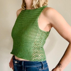 The Fern:crochet top,women’s tank top,lace detail top,women sleeveless top,boho top,crochet lace top,women crochet top,summer top,spring top