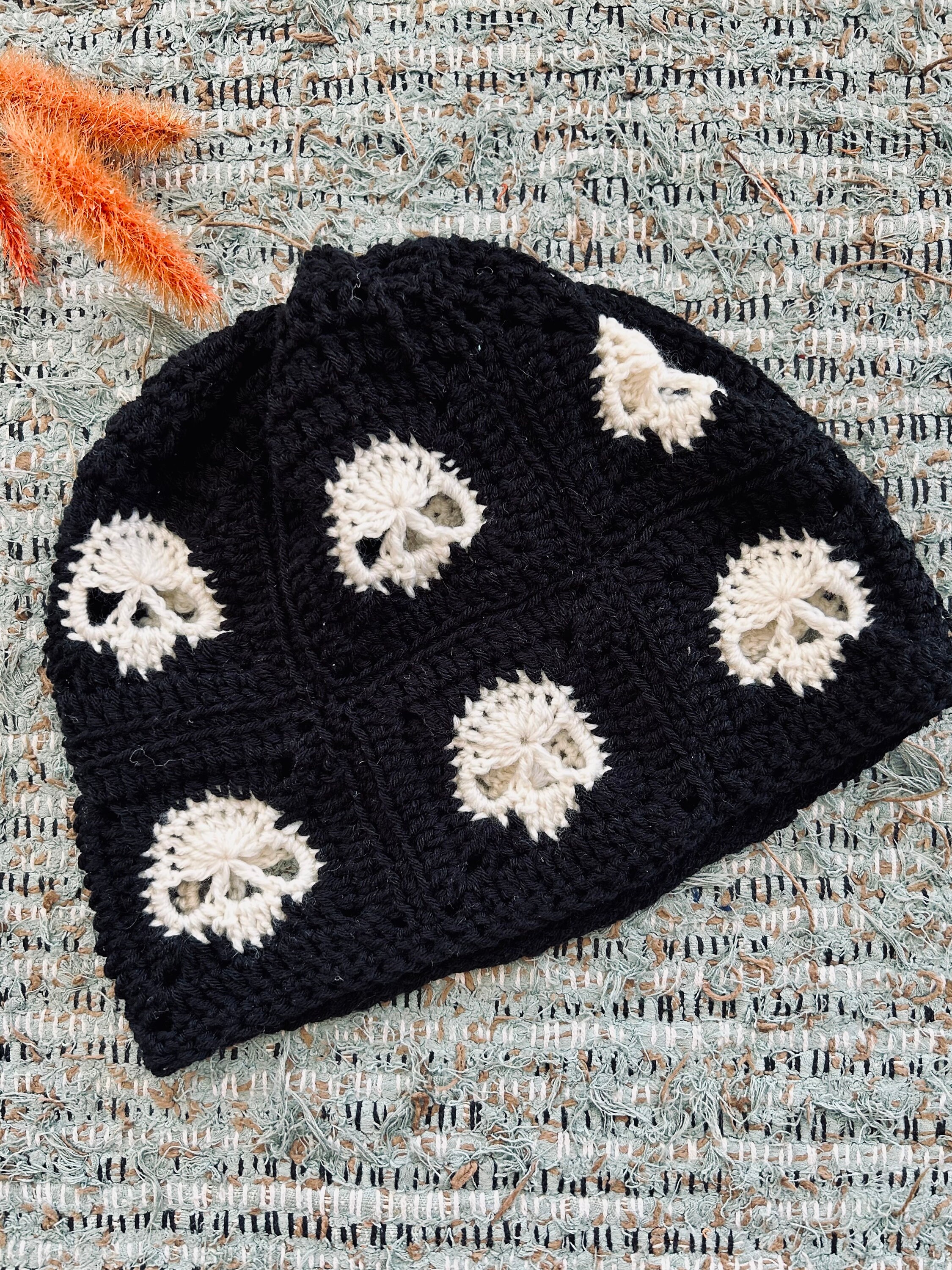 ハット Casablanca Crochet Beanie Hat With Wide Brim And Vibrant Casablanca Crochet Beanie Hat With Wide Brim And Vibrant